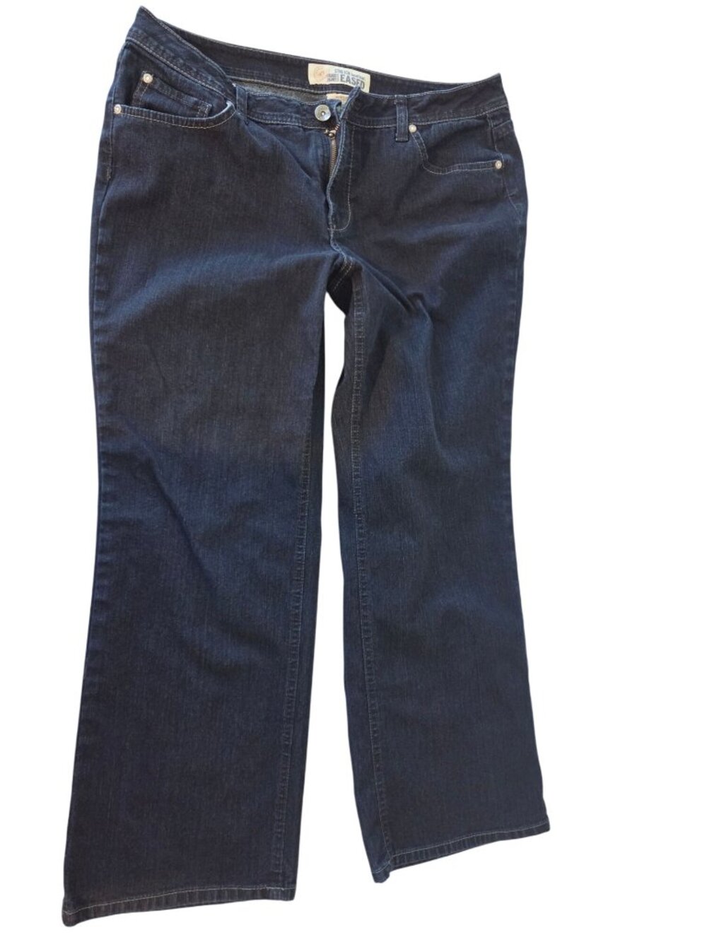 Faded Glory Jeans Womens 12P Dark Wash Stretch Bootcut Petite Y2K Western